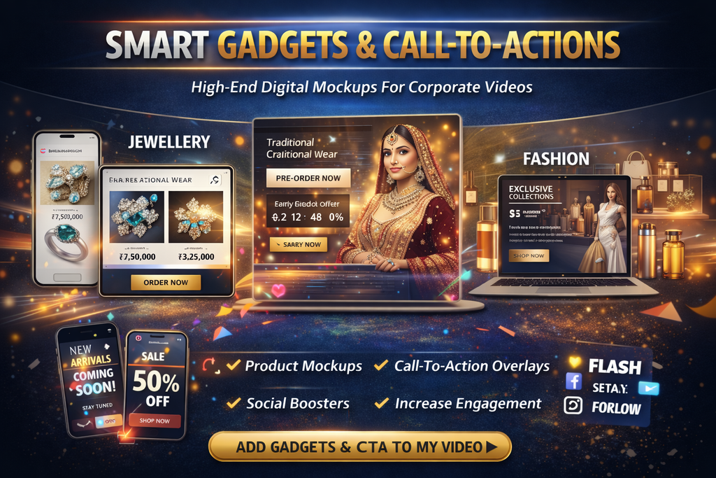 3. Smart Gadgets & CTAs (Interactive Showcases)